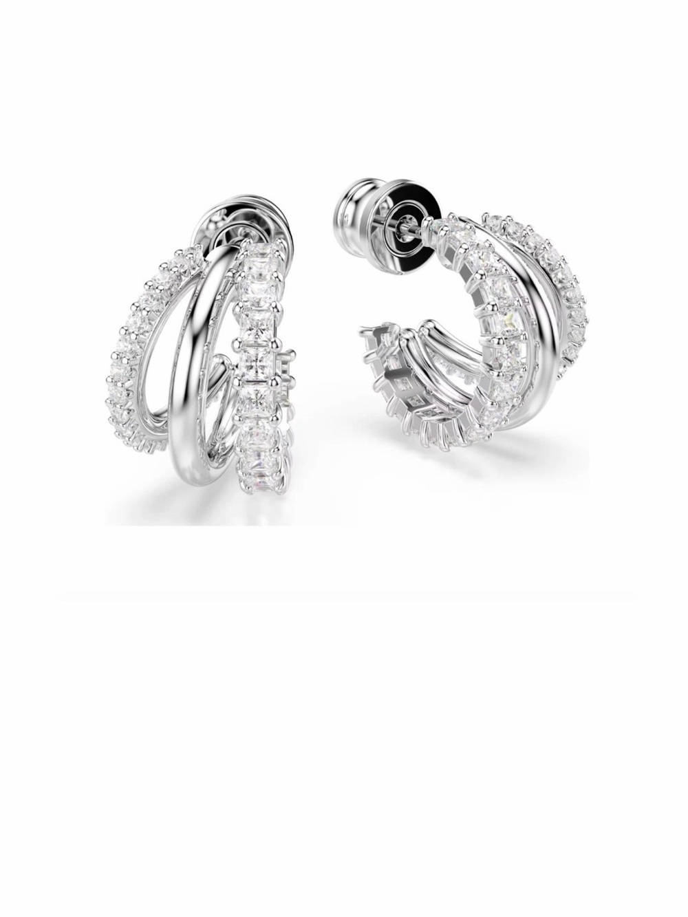 Swarovski Hyperbola Hoop Earrings - Picture 6 of 8